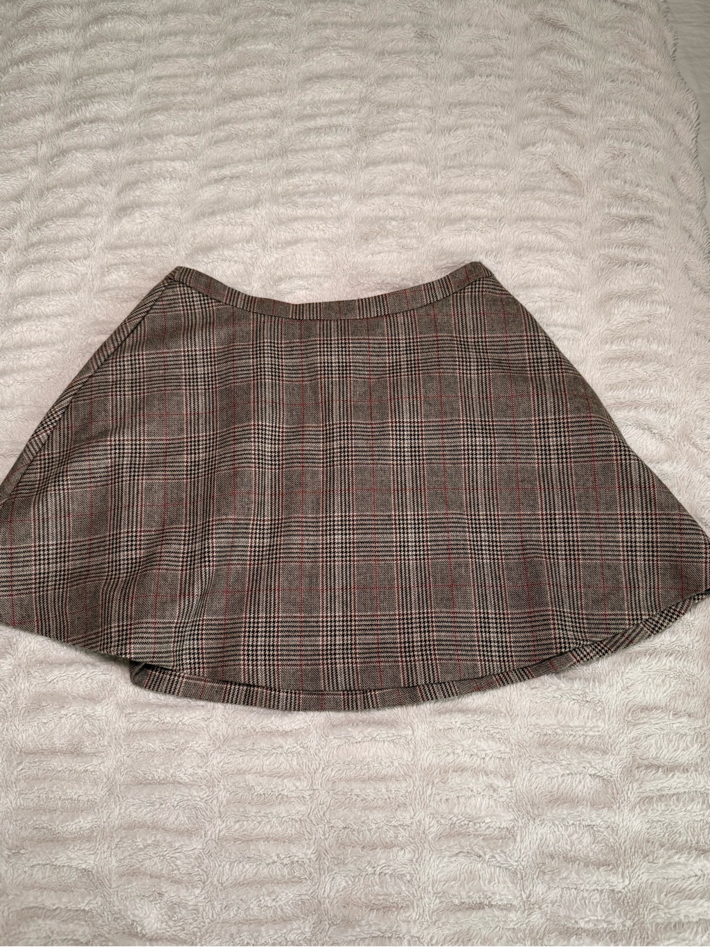 Reformation Wool Blend Plaid Mini Skirt Size 6